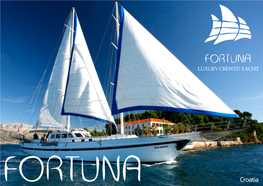 Croatia Gulet S/Y For- Tuna Is a Famous Croatian Wooden Sailing Yacht; It Is the First Gulet Ever to Sail in Croatian Charter
