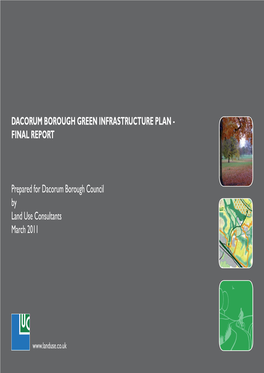 Dacorum Borough Green Infrastructure Plan - Final Report