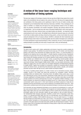 A Review of the Lunar Laser Ranging Technique and Contribution of Timing