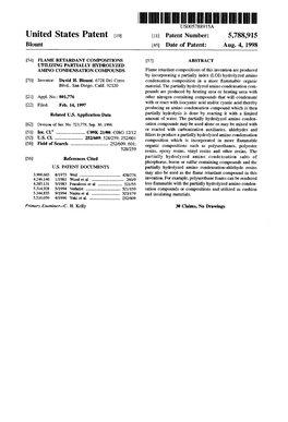 United States Patent (19) 11 Patent Number: 5,788,915 Blount (45) Date of Patent: Aug