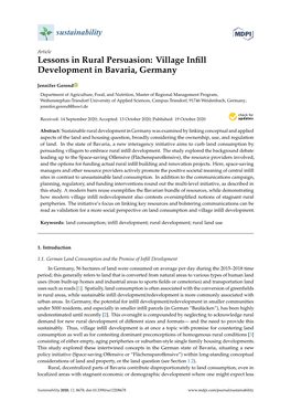 Village Infill Development in Bavaria, Germany