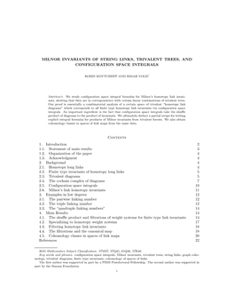 Milnor Invariants of String Links, Trivalent Trees, and Configuration Space Integrals