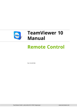 Manual – Remote Control Page 2 of 111 7.2 Authenticating on the Remote Computer Using a Windows User Account 28