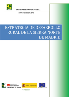 Estrategia De Desarrollo Local De La Sierra Norte De Madrid V 04 2019