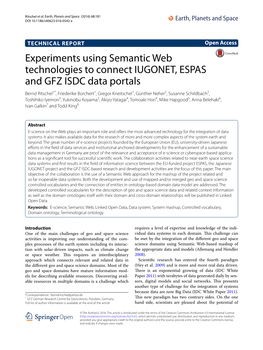 Experiments Using Semantic Web Technologies to Connect IUGONET