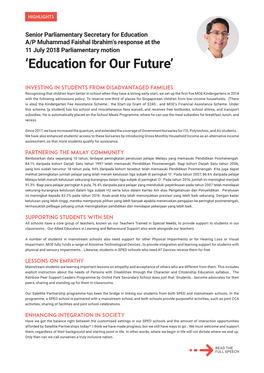 'Education for Our Future'