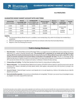 Guaranteed Money Market Account