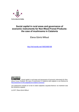 Interlinkages Between Forest Governance and Social Capital Chapter 2