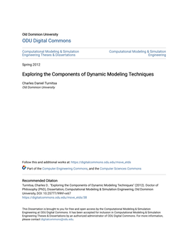 Exploring the Components of Dynamic Modeling Techniques