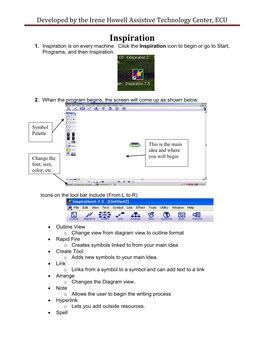 Developed by the Irene Howell Assistive Technology Center, ECU