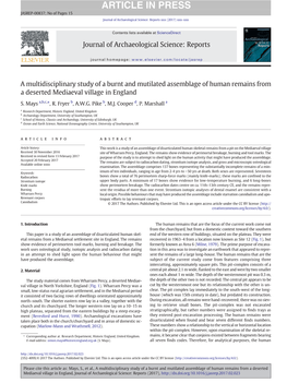 A Multidisciplinary Study of a Burnt and Mutilated Assemblage of Human Remains from a Deserted Mediaeval Village in England