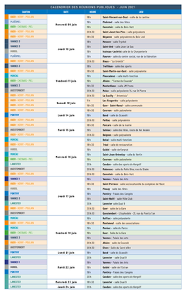 Calendrier Des Réunions Publiques