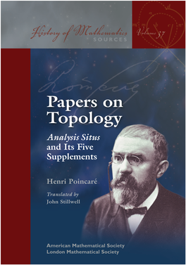 Papers on Topology Analysis Situs and Its Five Supplements