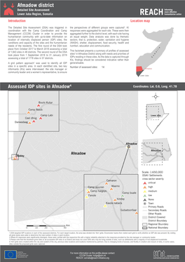 Afmadow District Detailed Site Assessment Lower Juba Region, Somalia