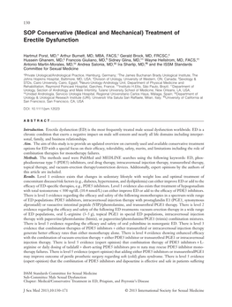 (Medical and Mechanical) Treatment of Erectile Dysfunction