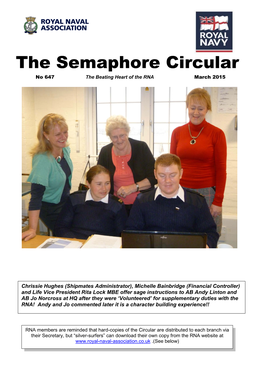 The Semaphore Circular No 647 the Beating Heart of the RNA March 2015