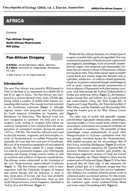 Pan-African Orogeny 1