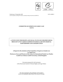 Committee of Experts on Family Law (Cj-Fa)