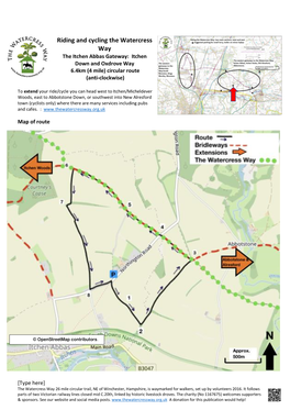 The Watercress Way Riding and Cycling Itchen Abbas Circle 4 Miles