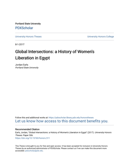 A History of Women's Liberation in Egypt