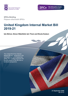 United Kingdom Internal Market Bill 2019-21