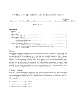 GIGSEA: Genotype Imputed Gene Set Enrichment Analysis