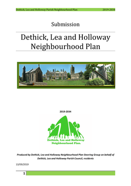 Dethick, Lea and Holloway Neighbourhood Plan