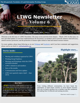 LIWG Newsletter Volume 6
