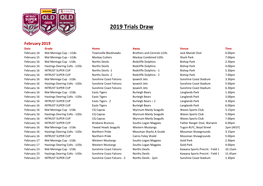 2019 Trials Draw