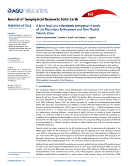 A Joint Local and Teleseismic Tomography Study Of