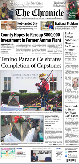 Tenino Parade Celebrates Completion of Capstones