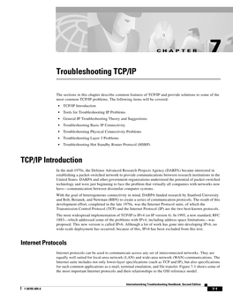 Troubleshooting TCP/IP