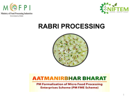 Rabri Production- Machineries