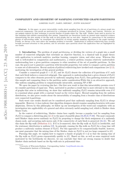 Complexity and Geometry of Sampling Connected Graph Partitions