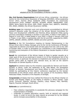 7-Declaration De Dakar 12 Oct