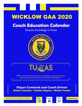 Wicklow Coaching Calendar 2020