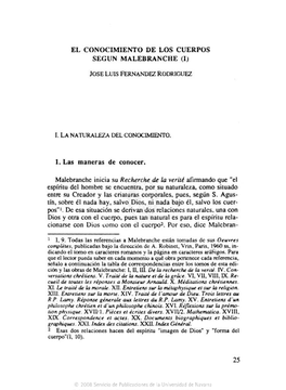 2. El Conocimiento De Los Cuerpos Según