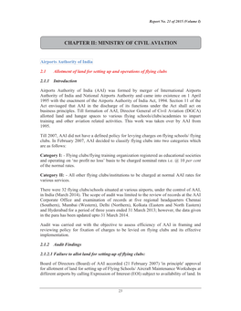 Chapter Ii: Ministry of Civil Aviation