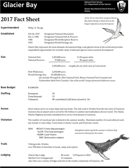 2017 Fact Sheet Bay Before Flying to Antarctica I11 Tile Longest N1igration of Any Bird Species ,, Superintendent Philip