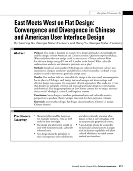 East Meets West on Flat Design