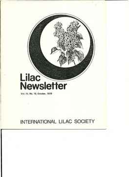 Lilac Newsletter Vot DV, No