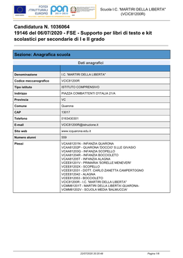 Scuola VCIC81200R