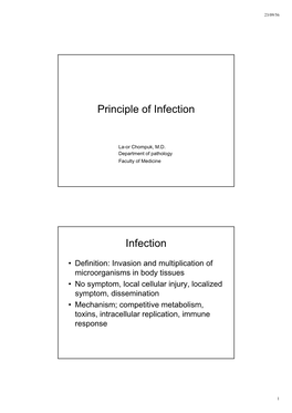 Principle of Infection