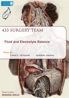 Fluid and Electrolyte Balance