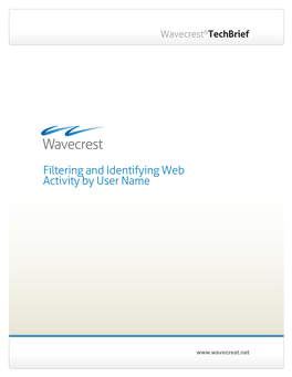 Filtering and Identifying Web Activity by User Name