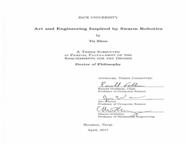 Art and Engineering Inspired by Swarm Robotics