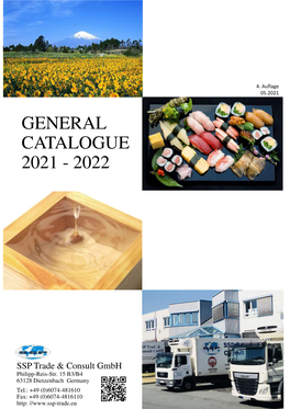 General Catalogue 2021 - 2022