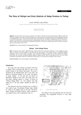 The Flora of Dörtyol and Erzin Districts of Hatay Province in Turkey