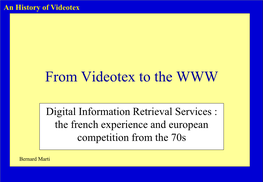 An History of Videotex the UK Teletext