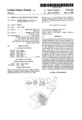 United States Patent (19) 11 Patent Number: 5,761,485 Munyan (45) Date of Patent: Jun